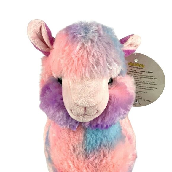 Rainbow Llama Plush Stuffed Animal 13 inch Soft Colorful by KellyToy - Picture 2 of 10